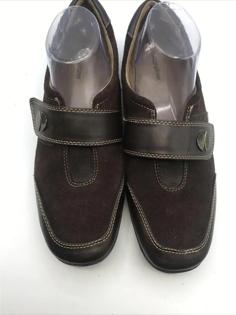 Naturalizer Shoes Women Size 10 M Brown Leather adjustable Shoe